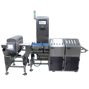 Combined weighing and metal detection equipment