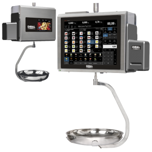 PC Scales CS-2257 Stainless Steel 2" Receipts and Labels