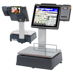 Touch Screen Scales D-957 Double Body Receipts and Labels